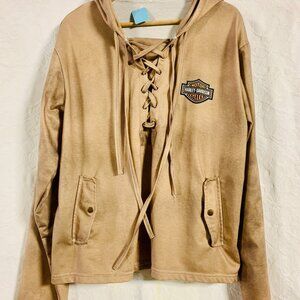 Harley Davidson Tan Hoodie (KM0061)